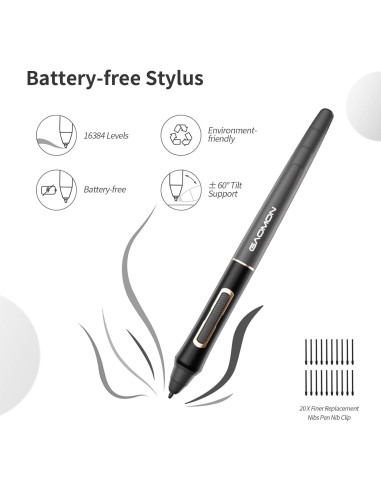 Tableta de Dibujo GAOMON WH851 20,3 x 12,7 cm Bluetooth