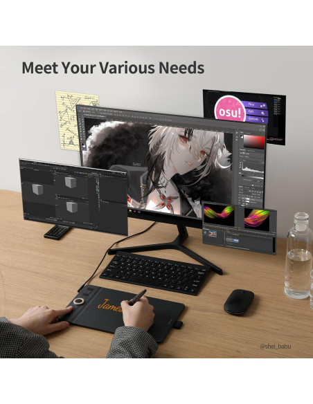 Tableta de Dibujo GAOMON WH851 20,3 x 12,7 cm Bluetooth