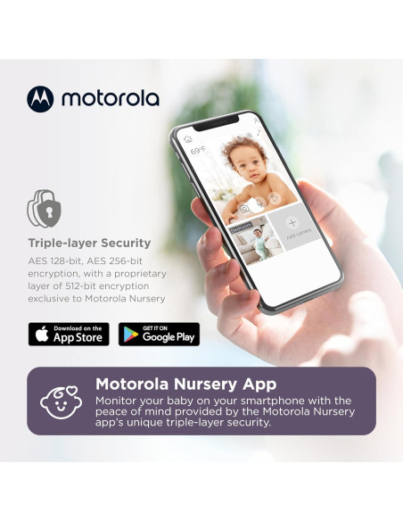 Monitor de Bebé Motorola PIP1510 - 2 Cámaras WiFi HD