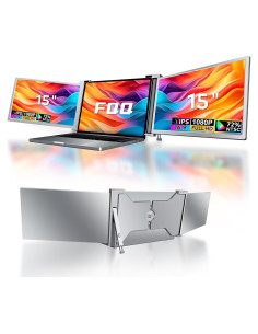 Monitor Triple Portátil FQQ S17 15" 1080P para Laptop