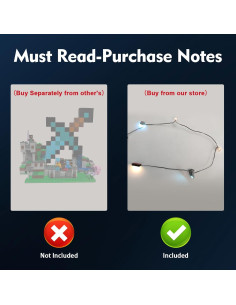 Kit de Luz LED BrickBling para LEGO Puesto de Espada 21244 2