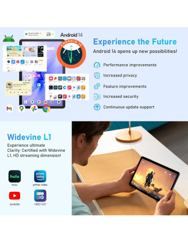 Tableta Android Blackview Tab 60 WiFi 10.1" 12GB+128GB Azul