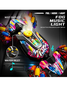 Coche Acrobático RC UJROQI 4WD 360 para Niños 3-12 Años 2