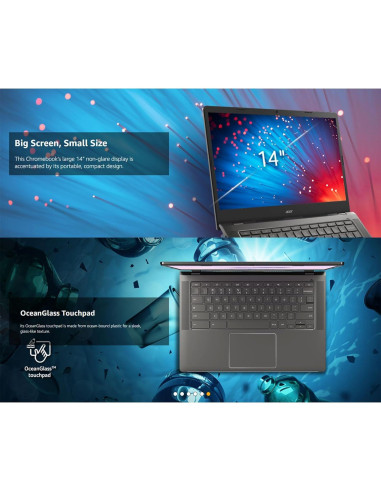 Laptop Acer Chromebook 14" Táctil 8GB RAM 256GB SSD