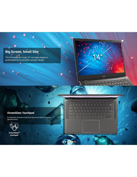Laptop Acer Chromebook 14" Táctil 8GB RAM 256GB SSD