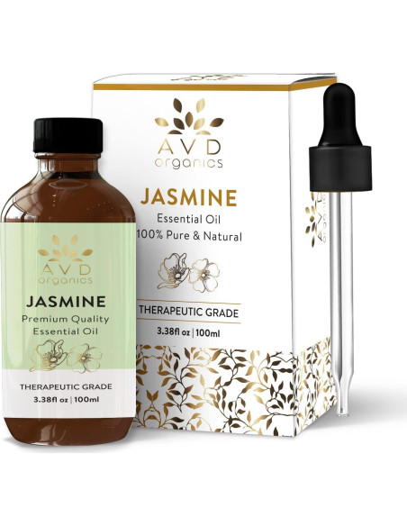 Aceite Esencial de Jazmín AVD ORGANICS 100ml Puro y Natural