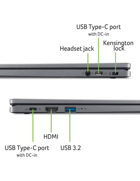 Laptop Acer Chromebook 14" Táctil 8GB RAM 256GB SSD
