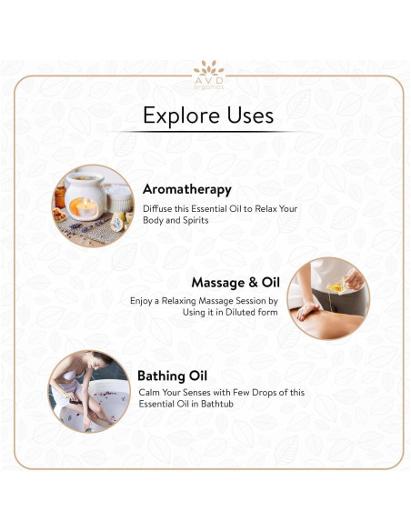 Aceite Esencial de Jazmín AVD ORGANICS 100ml Puro y Natural