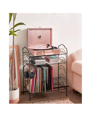 Reproductor de Vinilo Portátil DANFI AUDIO TE-001DRG Rosa Oro