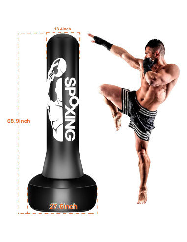 Soporte Saco de Boxeo PZMXEC CRSD007 Inflable 1,36 kg