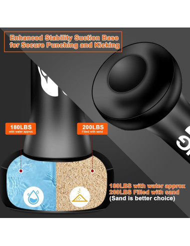Soporte Saco de Boxeo PZMXEC CRSD007 Inflable 1,36 kg