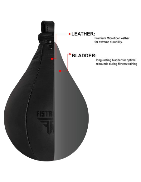 Bolsa de Velocidad FISTRAGE FR de Cuero para MMA y Kickboxing