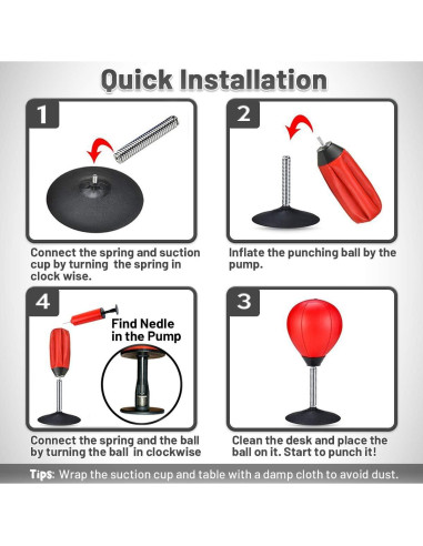 Bolsa de Boxeo de Escritorio CozyBomB 36 cm Alivio Estrés