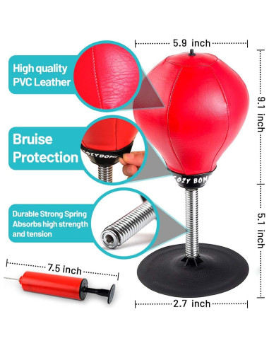 Bolsa de Boxeo de Escritorio CozyBomB 36 cm Alivio Estrés