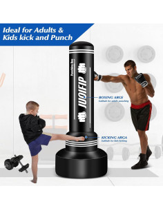 Saco de Boxeo Pesado YORWHIN 177.8 cm con Guantes y Bomba 2