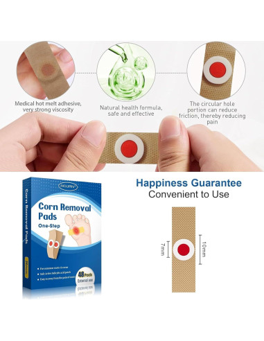 48 Almohadillas Removedoras de Callos MQUPIN - Efectivas y Naturales