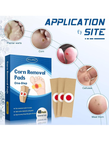 48 Almohadillas Removedoras de Callos MQUPIN - Efectivas y Naturales