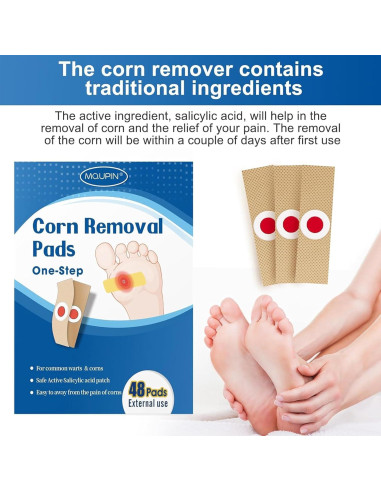 48 Almohadillas Removedoras de Callos MQUPIN - Efectivas y Naturales
