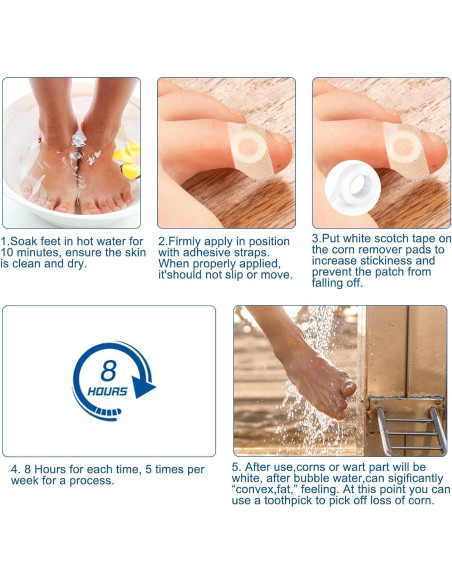 48 Almohadillas Removedoras de Callos MQUPIN - Efectivas y Naturales