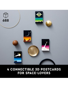 LEGO Ideas Cuentos de la Era Espacial 21340 - 4 Postales 3D 2