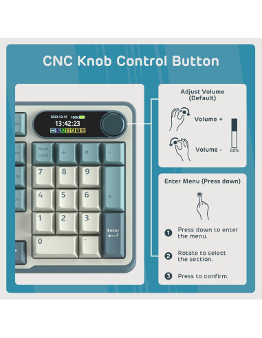 Teclado Mecánico RK ROYAL KLUDGE S98 Inalámbrico 96%