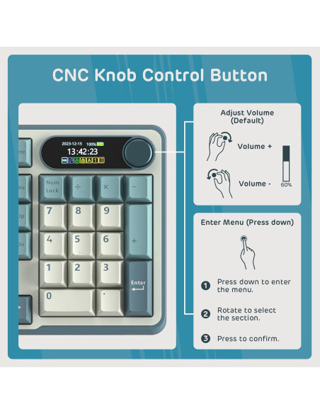 Teclado Mecánico RK ROYAL KLUDGE S98 Inalámbrico 96%