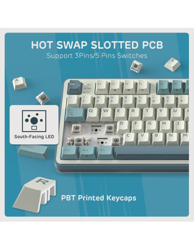 Teclado Mecánico RK ROYAL KLUDGE S98 Inalámbrico 96%