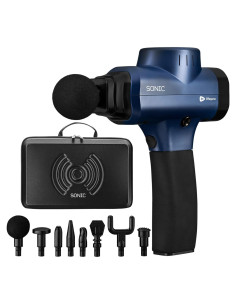 Pistola de Masaje LifePro Sonic 8 Cabezas 5 Velocidades