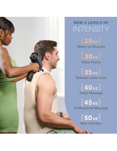 Pistola de Masaje LifePro Sonic 8 Cabezas 5 Velocidades 2