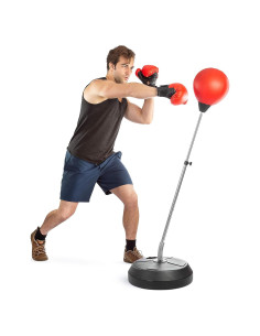 Saco de Boxeo Tech Tools con Soporte Ajustable 121-147 cm