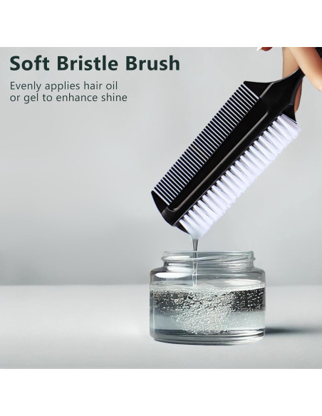 Juego de 3 Cepillos Negros para Alisar y Seccionar - J8200