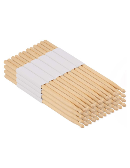 Palillos de Batería 5A de Madera de Arce - 24 Pares