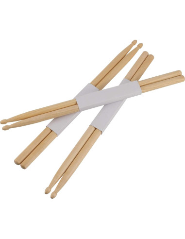 Palillos de Batería 5A de Madera de Arce - 24 Pares