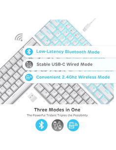 Teclado Mecánico RK ROYAL KLUDGE RK61 Inalámbrico 60% 2