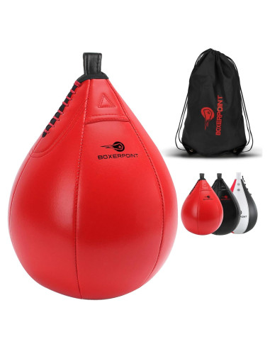 Bolsa de Velocidad BOXERPOINT Mediana Rojo - Boxeo Duradero