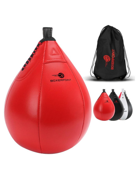 Bolsa de Velocidad BOXERPOINT Mediana Rojo - Boxeo Duradero