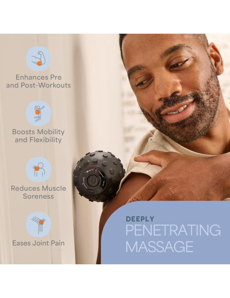 Bola de Masaje Vibrante LifePro Agility 4 Velocidades Compacta