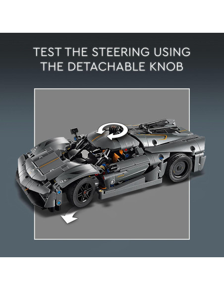 LEGO Technic Koenigsegg Jesko Absolut Gris 801 Piezas LEGO Technic Koenigsegg Jesko Absolut Gris 801 Piezas
