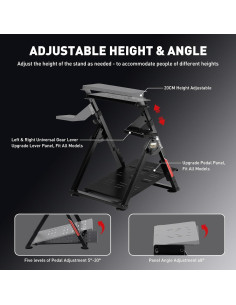 Soporte de Volante GTPLAYER PRO Ajustable para Sim Racing 2