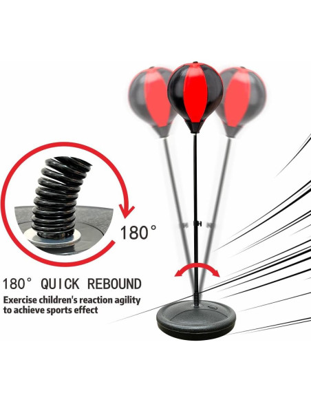 Conjunto de Boxeo para Niños HanYoer con Saco Ajustable 86-112 cm