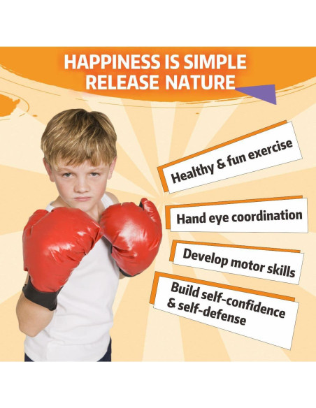 Conjunto de Boxeo para Niños HanYoer con Saco Ajustable 86-112 cm