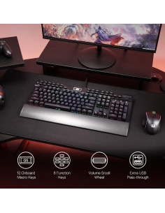 Teclado Mecánico Redragon K550 RGB 104 Teclas con Macro 2