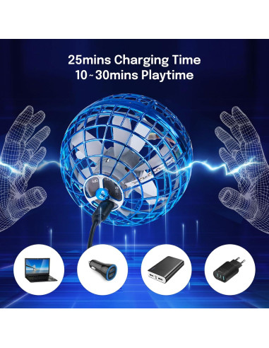 Rellenos de Cesta de Pascua OKPOW Juguete Volador RGB 8.89cm