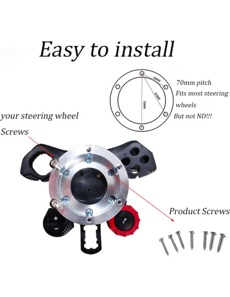 Adaptador de Volante Lumclaw para Logitech G29 G920 G923 33cm