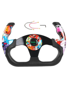 Volante RASTP 32.5cm Universal Rojo para Simulación