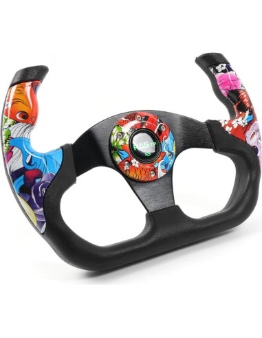 Volante RASTP 32.5cm Universal Rojo para Simulación