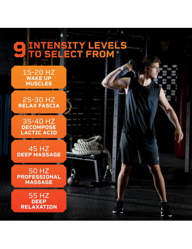 Pistola de Masaje LifePro LP-SNCUPLX con Calor y 10 Accesorios