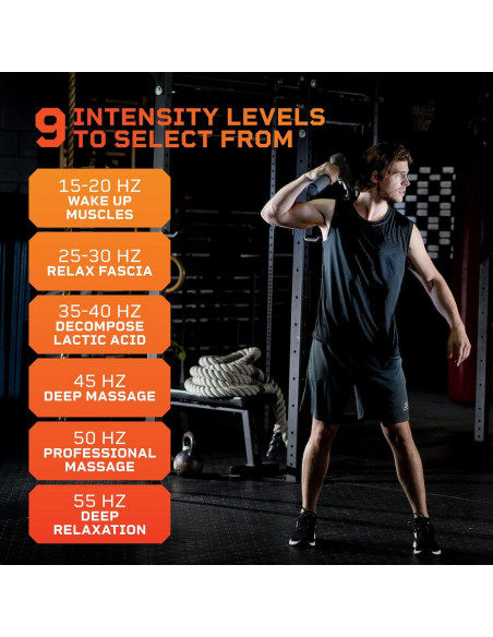 Pistola de Masaje LifePro LP-SNCUPLX con Calor y 10 Accesorios