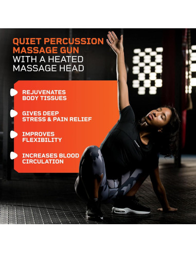 Pistola de Masaje LifePro LP-SNCUPLX con Calor y 10 Accesorios