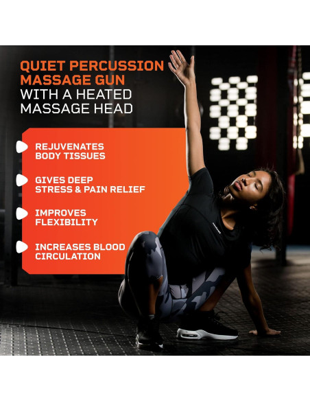 Pistola de Masaje LifePro LP-SNCUPLX con Calor y 10 Accesorios